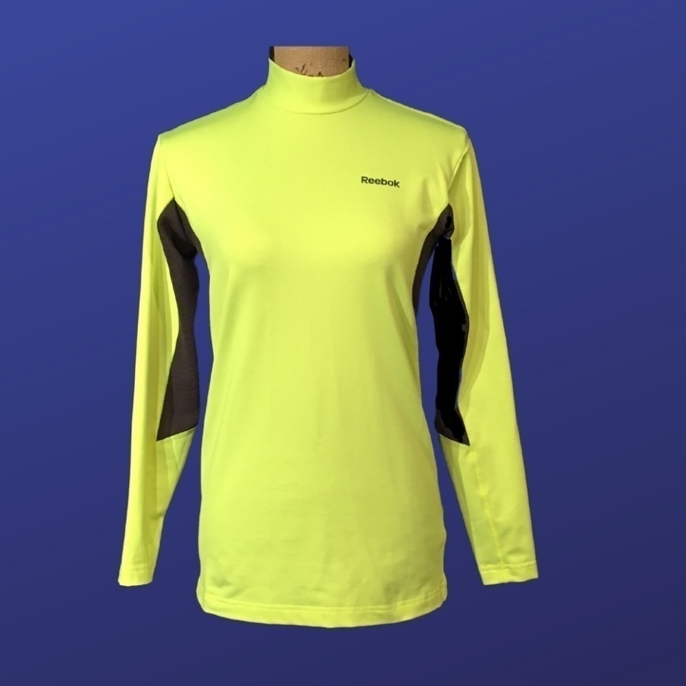 Reebok Running Top, Speedwick Fabric, NEON YELLOW/BLACK, Women's Small, NWOT